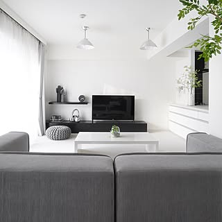 白黒 テレビボードのインテリア実例 Roomclip ルームクリップ