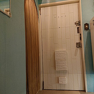 玄関ドアdiyのインテリア 手作りの実例 Roomclip ルームクリップ