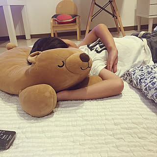 息子発熱/ふたり暮らし/子供のいる暮らし/寝室/ベッド周りのインテリア実例 - 2019-10-02 22:14:03