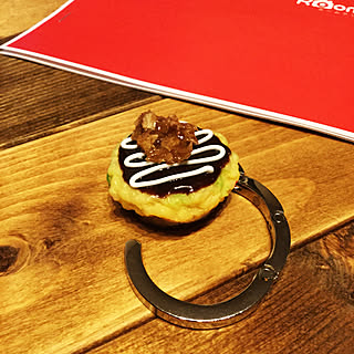 Daiso/お好み焼き/食品サンプル/バッグハンガーリメイク/バッグハンガー...などのインテリア実例 - 2019-03-17 19:57:54