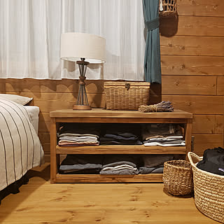 ベッド周り/ベスの家/カントリーログハウス/かご/H&M HOME...などのインテリア実例 - 2020-01-21 22:48:38