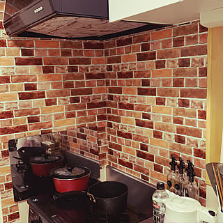 リメイクシート/一人暮らし 賃貸/大東建託 1LDK/100均/キッチンのインテリア実例 - 2019-04-08 12:29:36