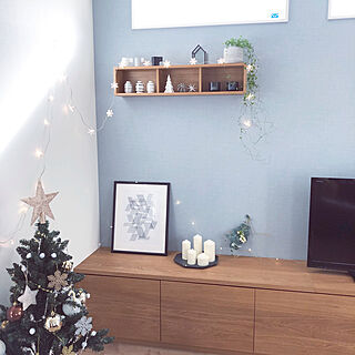 棚/クリスマス/こどもと暮らす。/IKEA/無印良品 壁に付けられる家具...などのインテリア実例 - 2018-11-30 20:44:38