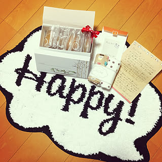 ベッド周り/cookieの(◞ꈍ∇ꈍ)◞⋆**✚⃞ྉ/おソロのマット♥/kitchenタオル♡/kojikojiᒼᑋªⁿ♥︎の素敵便♡...などのインテリア実例 - 2017-07-25 20:14:28