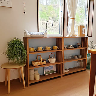 棚/北欧ナチュラル/北欧テイスト/無印良品のカーテン/北欧インテリア...などのインテリア実例 - 2020-05-17 19:32:39