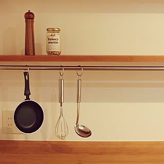 キッチン/泡立て器/おたま/パスタ/コショウの瓶...などのインテリア実例 - 2016-08-30 22:11:44