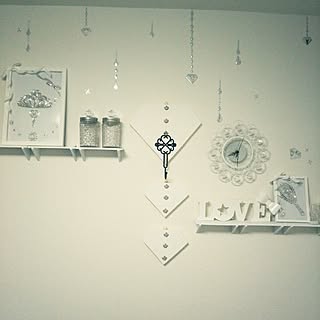 ホワイトインテリア/ましゅまろキラキラスタイル♡/テメちゃんスタイル♡/プチプラリメイク/ペンキ...などのインテリア実例 - 2017-02-09 08:32:19