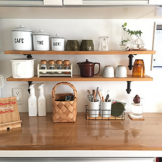 マグカップ/湯呑み/ニトリ/カトラリー立て/スパイスボトル...などのインテリア実例 - 2019-11-21 18:07:25