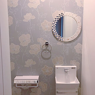 バス トイレ サンゲツ 壁紙のインテリア実例 Roomclip ルームクリップ