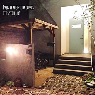 玄関/入り口/エクステリア/夜景/Rustic/日本住建...などのインテリア実例 - 2015-07-27 07:16:04