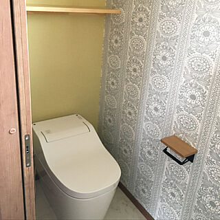 北欧 トイレの壁紙のおしゃれなインテリア 部屋 家具の実例 Roomclip ルームクリップ