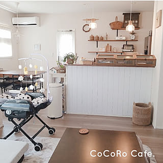 部屋全体/カフェ風/木製/ナチュラル/ナチュラルインテリア...などのインテリア実例 - 2019-04-26 12:25:37