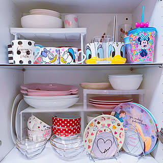 食器棚 ピンクのインテリア実例 Roomclip ルームクリップ