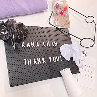 kana ちゃんありがとう♡/白×グレー/素敵便♡/ホワイトが好き/白黒グレー...などのインテリア実例 - 2019-08-23 10:09:43