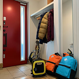 玄関 入り口 防災リュックのインテリア実例 Roomclip ルームクリップ