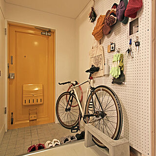 玄関 入り口 自転車スタンドのインテリア実例 Roomclip ルームクリップ