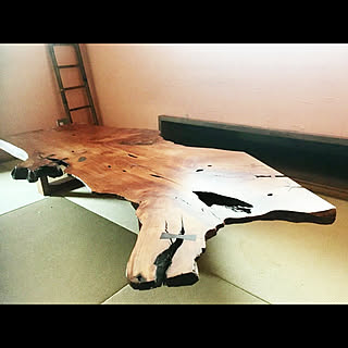 和室/暖色系の珪藻土/漆塗り/無垢材/欅のテーブル...などのインテリア実例 - 2019-07-01 10:11:24