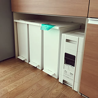 キッチン/キッチン/米びつ/ゴミ箱/キッチンカウンター下...などのインテリア実例 - 2018-03-03 11:34:00