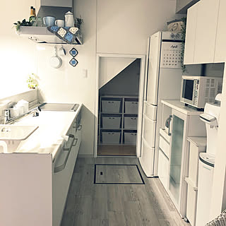 パナソニック冷蔵庫/無印良品のごみ箱/キッチン/いいね!ありがとうございます♪/みんな大好き♡...などのインテリア実例 - 2020-04-20 18:11:54