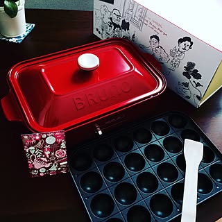 キッチン/Xmasカードも付けてくれた/コンパクトホットプレート/自分に御褒美♡/アヒージョできます...などのインテリア実例 - 2015-12-14 18:15:51
