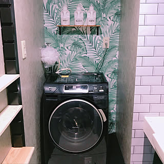 黒い洗濯機のインテリア実例 Roomclip ルームクリップ