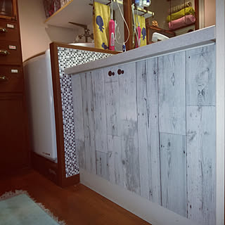 バス/トイレ/セリア/DIYのある暮らし/古たんす リメイク/古道具のある暮らし...などのインテリア実例 - 2019-06-30 23:07:14
