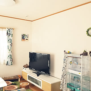 女性の、3LDK、家族住まいの「部屋全体」についてのインテリア実例