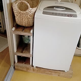 団地 洗濯機周りのインテリア レイアウト実例 Roomclip ルームクリップ