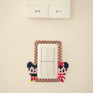 スイッチカバー アイロンビーズのインテリア実例 Roomclip ルームクリップ