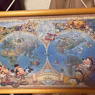 ジグソーパズル 世界地図のインテリア実例 Roomclip ルームクリップ