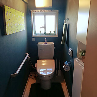 バス トイレ 緑の壁紙のおしゃれなアレンジ 飾り方のインテリア実例 Roomclip ルームクリップ