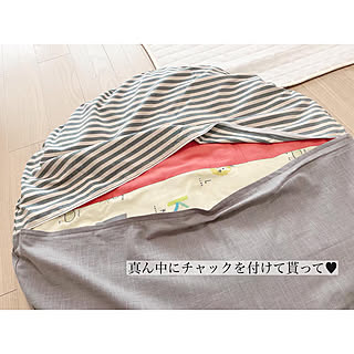 ハンドメイド/せんべい座布団カバー/和室/ナチュラル/Francfranc...などのインテリア実例 - 2019-04-08 15:13:43