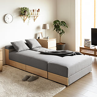 ソファ/ベッド/ソファベッド/リクライニング/2way/収納...などのインテリア実例 - 2019-04-05 14:13:54