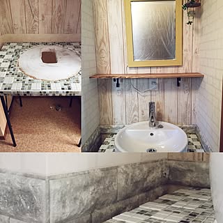 Diy Ikeaの洗面ボウル Diyのインテリア 手作りの実例 Roomclip ルームクリップ