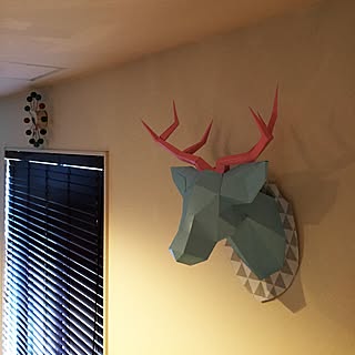 ハンティングトロフィー 鹿の頭のインテリア実例 Roomclip ルームクリップ