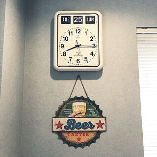 ブルーの壁/Beer/TWEMCO/雑貨/リビングのインテリア実例 - 2019-06-25 09:03:23