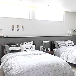 ベッドメイキング グレーのおしゃれなインテリア 部屋 家具の実例 Roomclip ルームクリップ