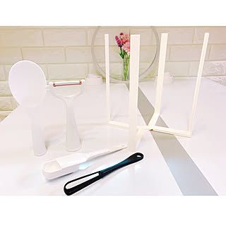 キッチン/キッチンマルチスタンド/スライド式計量スプーン/ちょい混ぜマドラー/立つピーラー...などのインテリア実例 - 2018-06-16 18:36:33