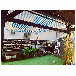 ウッドフェンスdiy クレオトップのインテリア 手作りの実例 Roomclip ルームクリップ