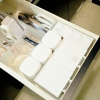 キッチン/引き出し/調味料入れ/スパイスボトル/整理収納部...などのインテリア実例 - 2017-03-07 23:10:35