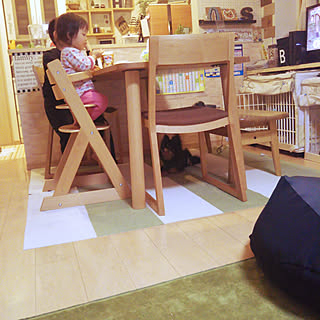 部屋全体/サンコーおくだけ吸着タイルマット/庶民的な家/ちわわん。/同じような写真でごめんなさい...などのインテリア実例 - 2018-04-18 21:09:02