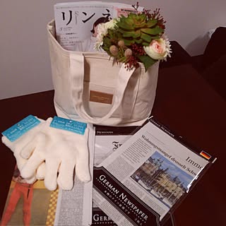 部屋全体/今日のお買い物/リンネル付録/リンネル/トートバッグ...などのインテリア実例 - 2017-02-03 22:33:27