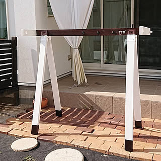 Diy 物干し台のインテリア 手作りの実例 Roomclip ルームクリップ