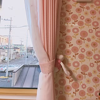 ベッド周り/ピンク♡/カーテン/子ども部屋/いいね&フォローありがとうございます☆...などのインテリア実例 - 2017-04-15 18:29:21