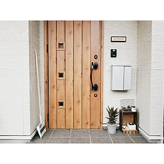 木製風玄関ドアのインテリア実例 Roomclip ルームクリップ