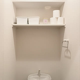 バス/トイレ/一人暮らし/1人暮らし/モノトーン/ホワイトインテリア...などのインテリア実例 - 2018-01-23 19:31:32