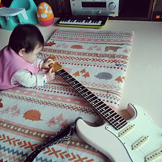 そろそろ練習しないと…/賃貸でも楽しく♪/娘も参加/ちょっと息抜き〜/ニトリ...などのインテリア実例 - 2019-01-21 14:08:39