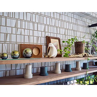 アクセントクロス/ハンドメイドスピーカー/IKEAの置物/IKEAのキャンドル/キウイ/植物のある暮らし...などのインテリア実例 - 2019-06-13 16:05:33