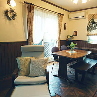 部屋全体/ダイニングテーブル&チェア/クリスマスローズ/東京インテリア・テーブル/ニトリ・chair...などのインテリア実例 - 2018-05-13 14:31:52