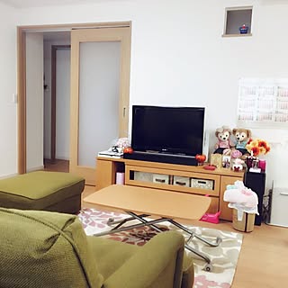 リビング/ディズニー大好き/ナチュラル/小さなお家/ディズニーランドで購入...などのインテリア実例 - 2017-05-13 14:46:02